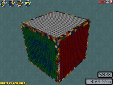 20x20x20 Rubik's Cube Solved