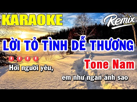 Lời Tỏ Tình Dễ Thương Karaoke Tone Nam | Trọng Hiếu