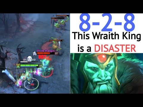 OMG this Wraith King is a DISASTER! 8 Kills 8 Assists. Over Power Build Dota 2 7.29c Gameplay.