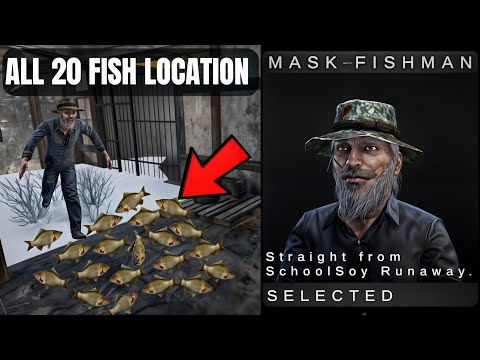 How to Get FISHMAN MASK in METEL HORROR ESCAPE | All 20 Fish Location