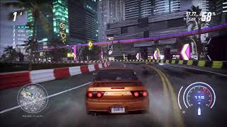 NFS Heat  180NX RUN#8　サーキットバトル　トルネード