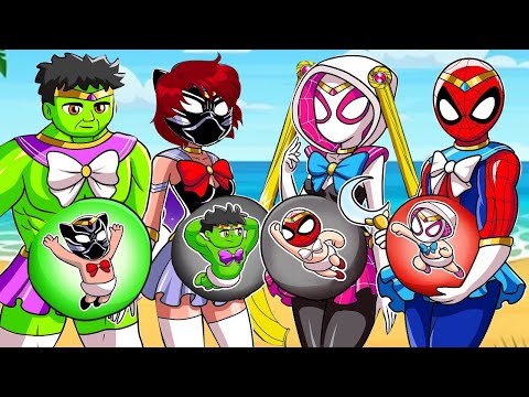SPIDER-MAN BUT BREWING CUTE BABY - BABY FACTORY -Marvel's Spidey and his Amazing Friends Animation14