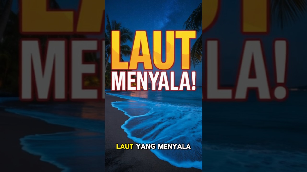 Laut yang Menyala di Malam Hari #faktaunik #shorts #laut #unik #menarik  #negaradidunia #hewanbesar