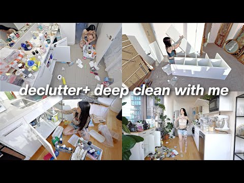 EXTREME deep cleaning, decluttering, and organizing my ENTIRE apartment