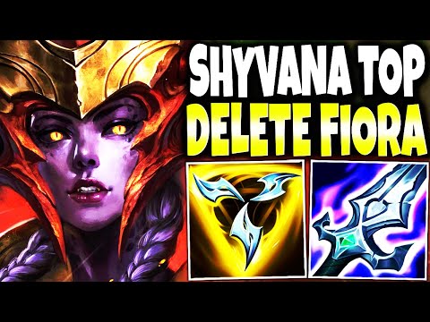 I Promised that I will DELETE FIORA with my ON-HIT SHYVANA TOP Season 13 Build - League of Legends