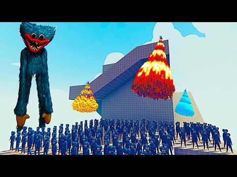 200x HUGGY WUGGY vs 4x EVERY GOD - Totally Accurate Battle Simulator TABS