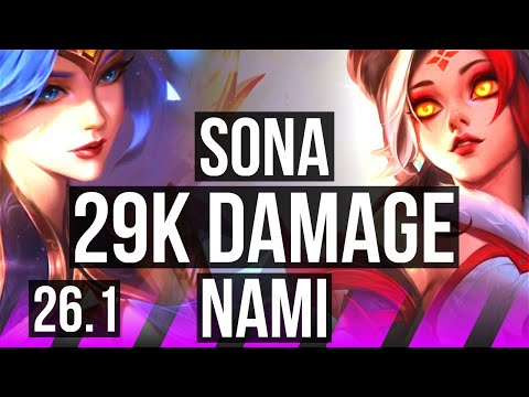 SONA & Quinn vs NAMI & Lucian (SUP) | 29K damage | NA Master | 26.1