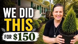 TRANSFORMED OUR DOUBLEWIDE MOBILE HOME BACKYARD
