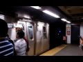 MTA NYC Subway World Trade Center Bound R160 E Train Departs Jackson Heights Roosevelt Avenue