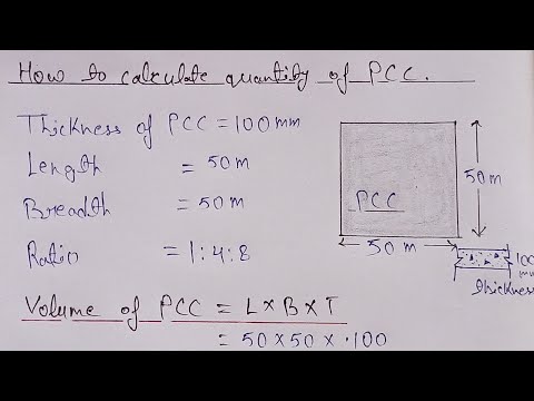 How to Calculate Quantity of PCC | Footingase PCC Concrete Calculation | PCC Grade | 1m³ Concrete |