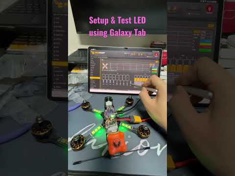 how to configure the flight controller and test for LED in FPV drone