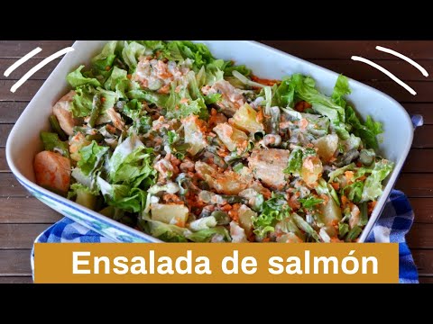 ENSALADA DE SALMÓN, PATATA Y ZANAHORIA