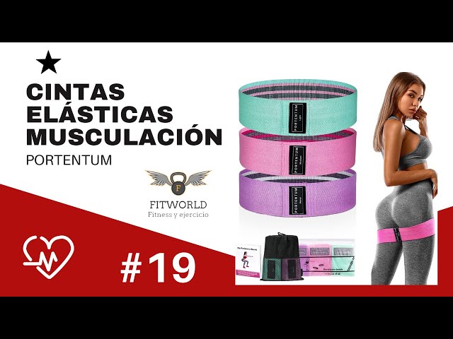 Vídeo relacionado con PORTENTUM Cintas elasticas musculacion, Set de 3 Bandas elásticas Fitness Antideslizantes de Tela. 3 Niveles de Resistencia para Crossfit, Yoga, Glúteos y Otros Deportes y Bolsa de Almacenamiento