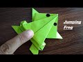 DIY - Jumping Frog Origami | Paper Jumping Frog | Paper Frog Making | PAPER FROG THAT JUMPS