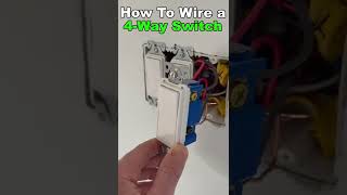 4-Way Switch Wiring Explained! #shorts #youtubeshorts #diy #electrical