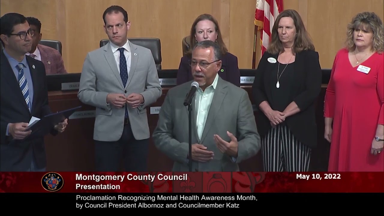 Recognizing Mental Health Awareness Month, by Council President Albornoz and Councilmember Katz