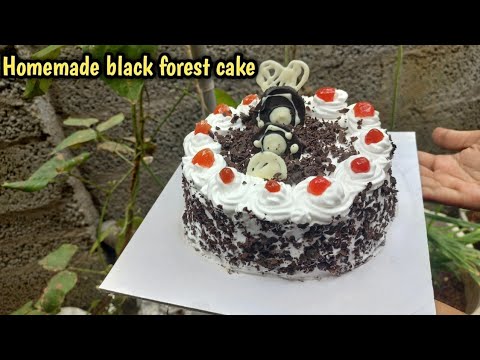 Black forest cake in tamil //homemade cake recipe//monis world vlog in tamil