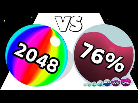 LIQUID BALL RUN /vs BALL RUN 2048 ∞ ASMR Gameplay Android iOS • Ball Run 3D NumberMerge Math Games