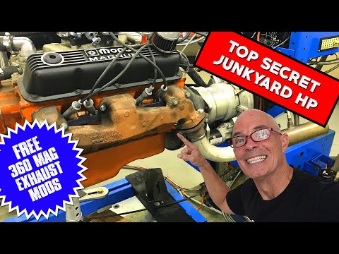 DODGE 360 MAGNUM -TOP SECRET (FREE) JUNKYARD EXHAUST UPGRADE!!