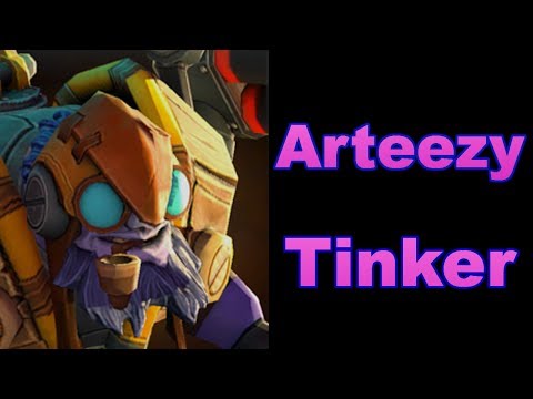 arteezy tinker pro gameplay