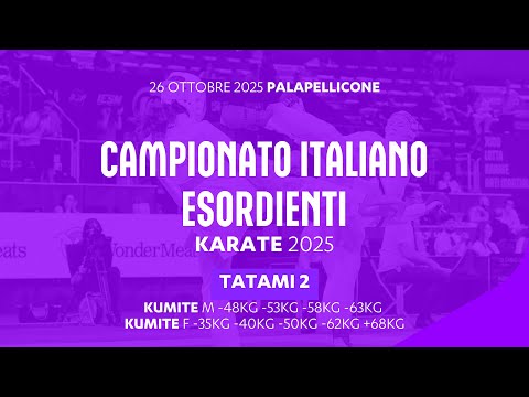🥋 Karate 👉 Campionato Italiano Esordienti #kumite 2025 ➡️ Tatami2 🟢 Day2