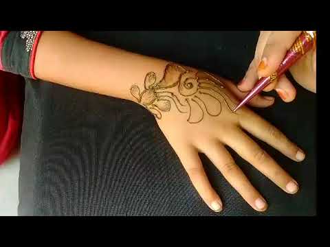 chote bachho ke liye mehndi design// kids mehndi