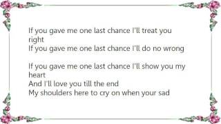 IMx - One Last Chance Lyrics