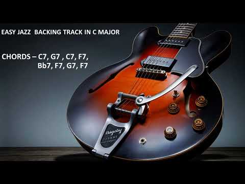 EASY JAZZ BACKING TRACK JAMTRACK  IN C MAJOR   75 BPM