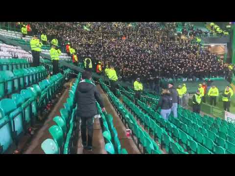 Young Celtic Fan Leads the BSC Young Boys fans chant 👏🍀