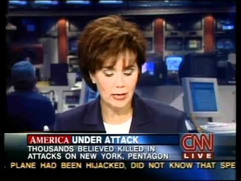 CNN 9/11 LIVE TV Coverage (9/12/01) 2:30 A.M - 2:45 A.M