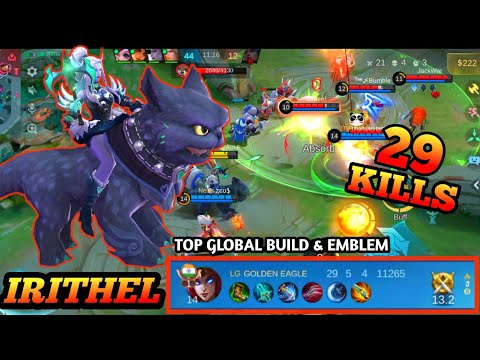 😈 IRITHEL 29 KILL STREAK DOMINATION 💥 | FULL DAMAGE HYPER CARRY | NO MERCY RANKED MATCH | MLBB 🔥🔥