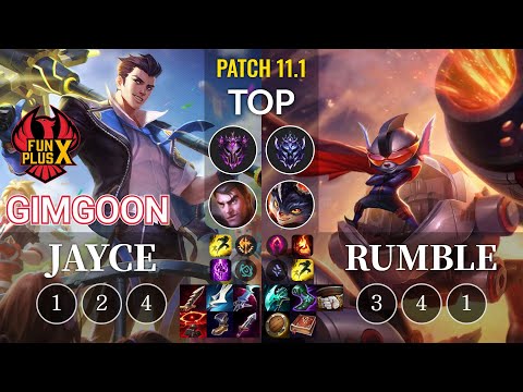 FPX GimGoon Jayce vs Rumble Top - KR Patch 11.1