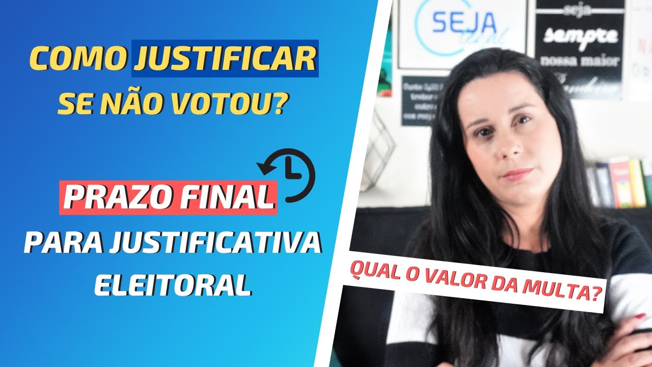 JUSTIFICATIVA ELEITORAL - NÃO VOTEI O QUE EU FAÇO? ELEIÇÕES COMO JUSTIFICAR? | PRAZO PARA JUSTIFICAR
