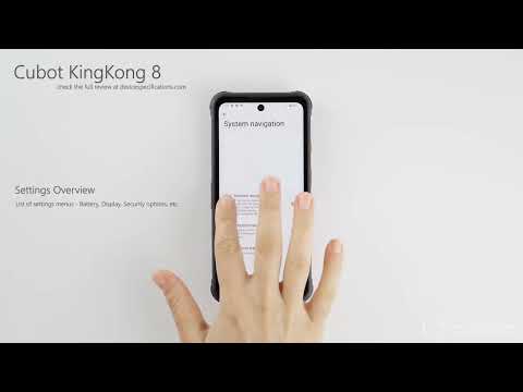 Cubot KingKong 8 - UI and Settings