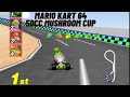 Mario Kart 64 50cc Mushroom Cup Race