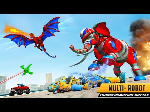 Police Dragon Robot Car Transformation Game