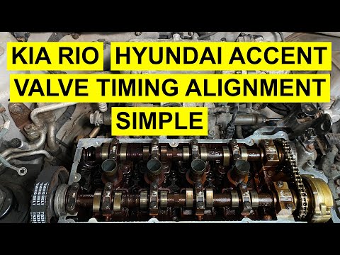 Valve Timing Alignment On Kia Rio, Rio 5, Spectra & Hyundai Accent 1.6L 2006 & Up