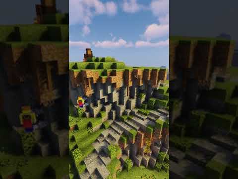 How to Terraform in Minecraft with custom Details | CUSTOM TERRAIN #Short #Minecraft #Satisfying