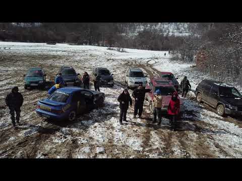 My first drift on the mud and snow 😊