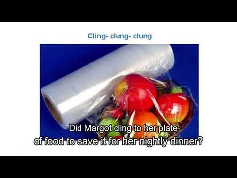 Ways to use the verb Cling- clung- clung