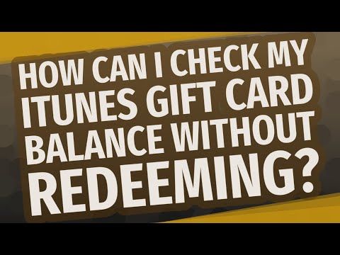 How To Check Itunes Card Balance Without Redeeming