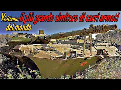 Leopard e blindati nel più grande cimitero di carri armati e mezzi corazzati del mondo
