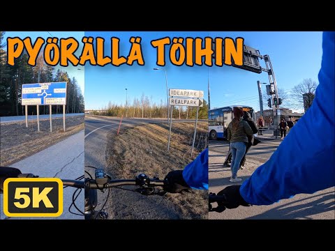 Cycling to work, Valkeakoski - Lempäälä - Tampere