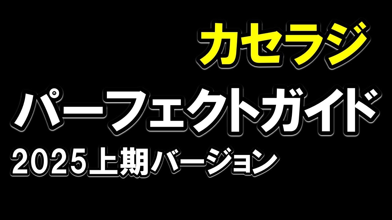 【カセラジ】パーフェクトガイド2025上期