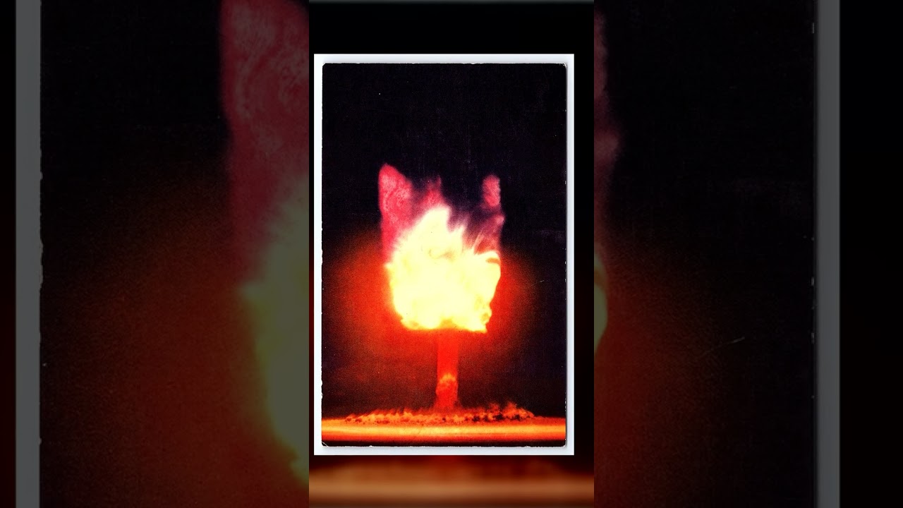 H.S. Crocker Co., Chrome Postcard, Atomic Bomb Explosion, 1950s Video