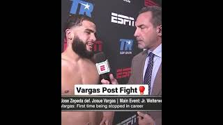 JOSUE VARGAS POST-FIGHT INTERVIEW!!! #ZEPEDAVARGAS