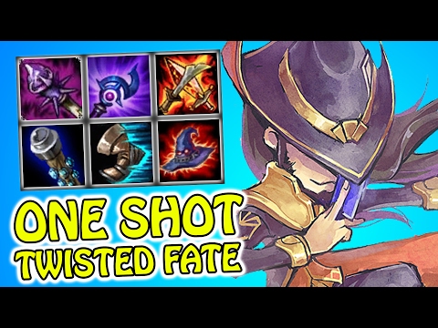 ONE SHOT TF IS CRAZY | FULL AP TWISTED FATE AND DIANA