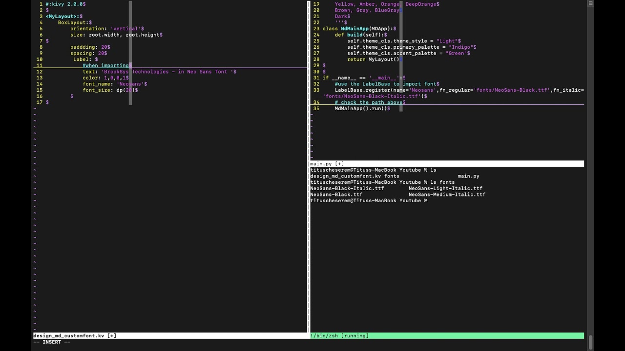 Use Custom fonts in kivy