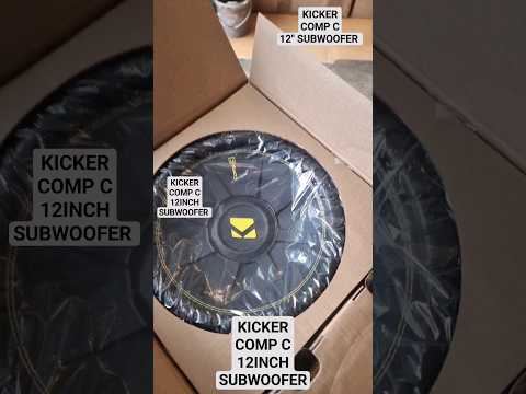 Kicker subwoofer 12 inch woofer kicker comp C blasts 600 watts of peak power, 300 watts of RMS power