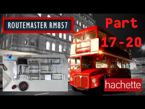 Hachette Routemaster RM857 Londonbus Part 17 - 20 - Montage des Vorderrahmens und der Hinterräder!